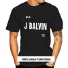 Attohong hombres J Balvin Vibras m sica Banda c moda cuello redondo algod n moda camiseta - J Balvin Store