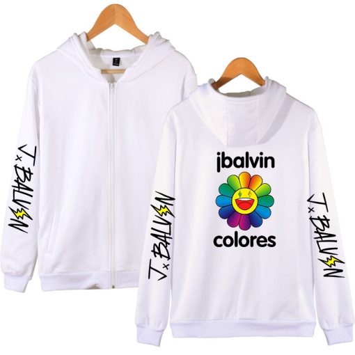 J BALVIN Hoodie Men women Oversized Zipper Hoodies Autumn Winter Long Sleeve Sweatshirt 2020 New Album - J Balvin Store
