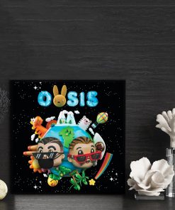 J Balvin Bad Bunny OASIS Music Album Cover Poster Canvas Art Print Home Decoration Wall Painting 1 - J Balvin Store