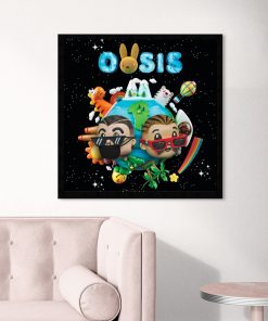 J Balvin Bad Bunny OASIS Music Album Cover Poster Canvas Art Print Home Decoration Wall Painting 4 - J Balvin Store