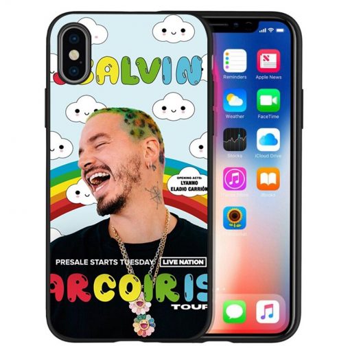 J Balvin colores Black TPU Silicone Soft Phone Case For iPhone 11 12 Pro X XR 4 - J Balvin Store