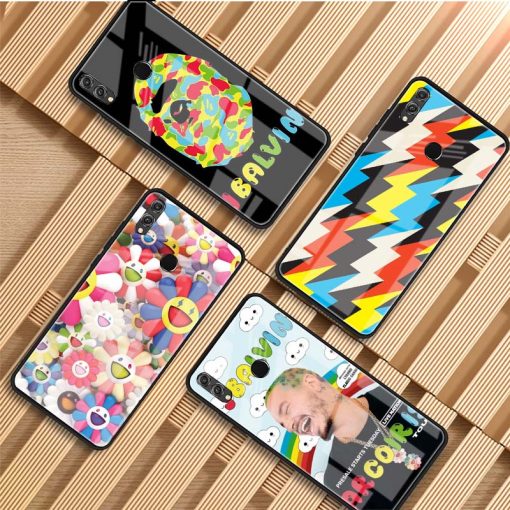 J Balvin colores DIY Luxury Tempered Glass Phone Case For Huawei P20 P30 P40 Lite PRO - J Balvin Store